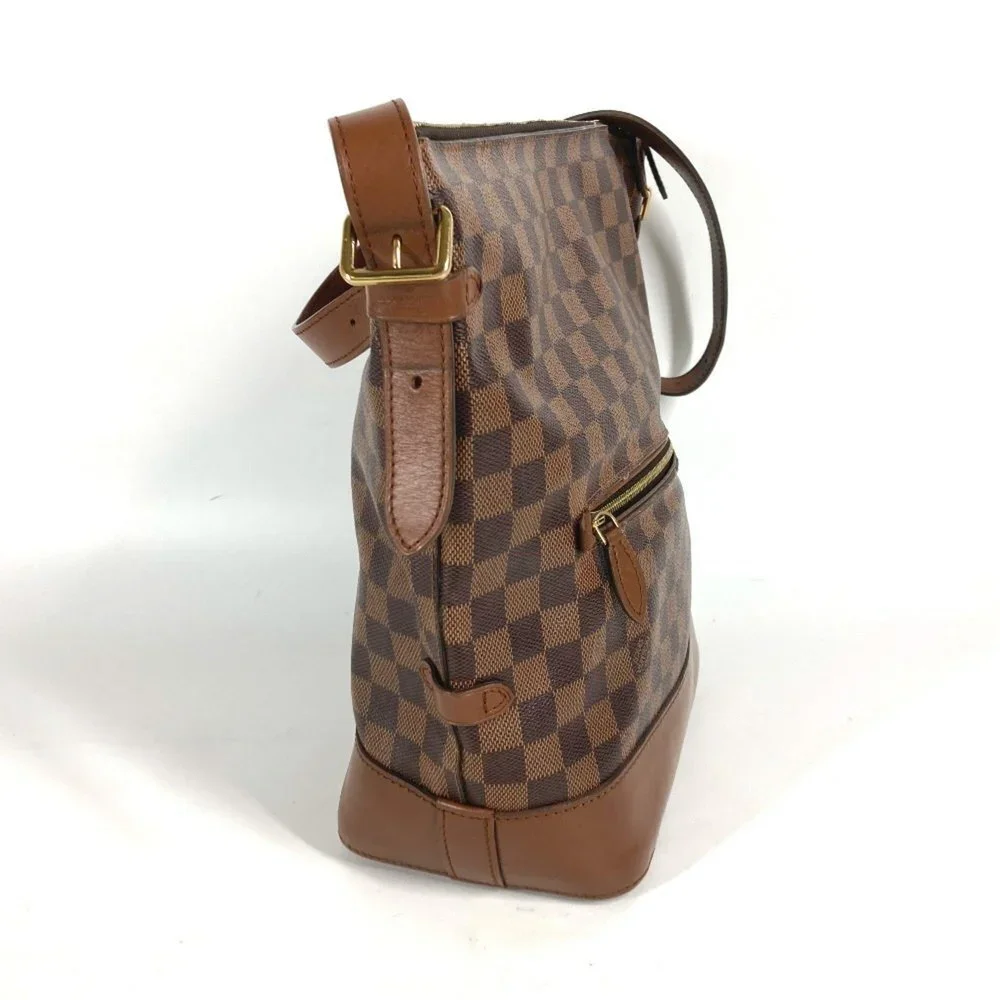 LOUIS VUITTON Authentic Brown Damier Canvas Shoulder Bag